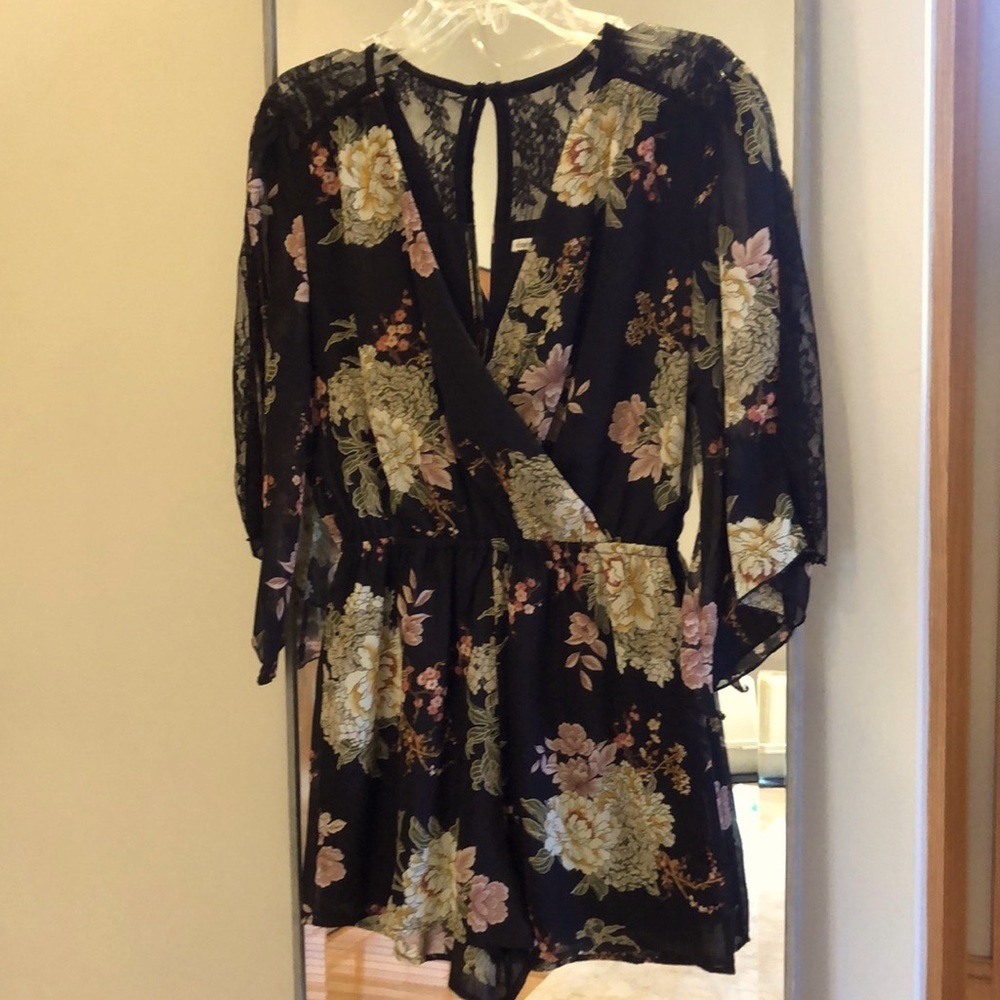 Floral print romper